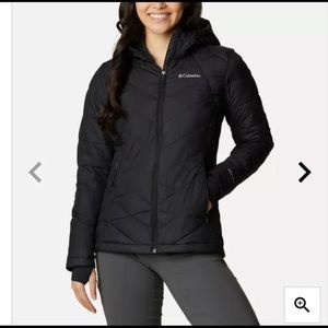 Columbia Women’s Heavenly Hooded Winter Jacket L Omni Heat